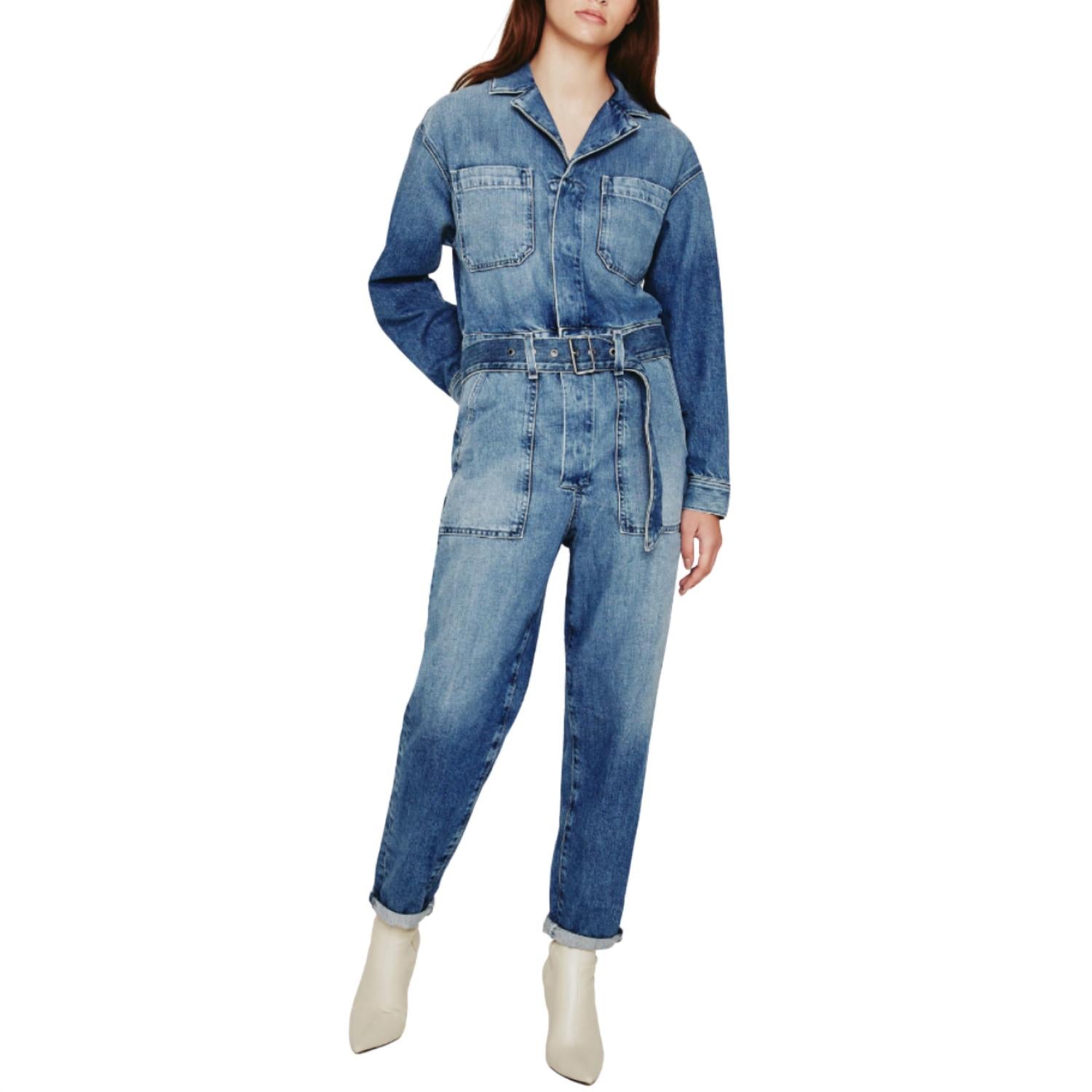 

Райли джинсовый комбинезон в Даунтаун AG Jeans, Downtown