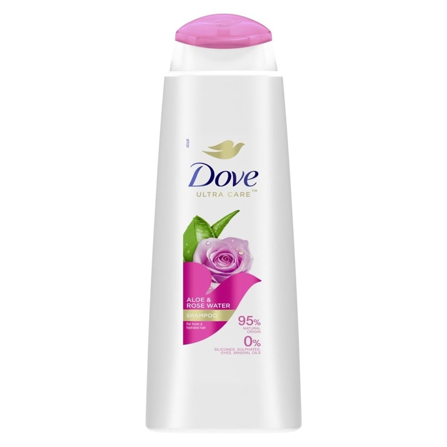

Dove Ultra Care Освежающий шампунь Алоэ и розовая вода 400 мл