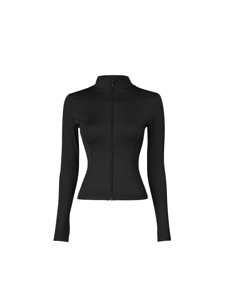 

Женская спортивная куртка на молнии, 1 шт., черного цвета SNOCKS