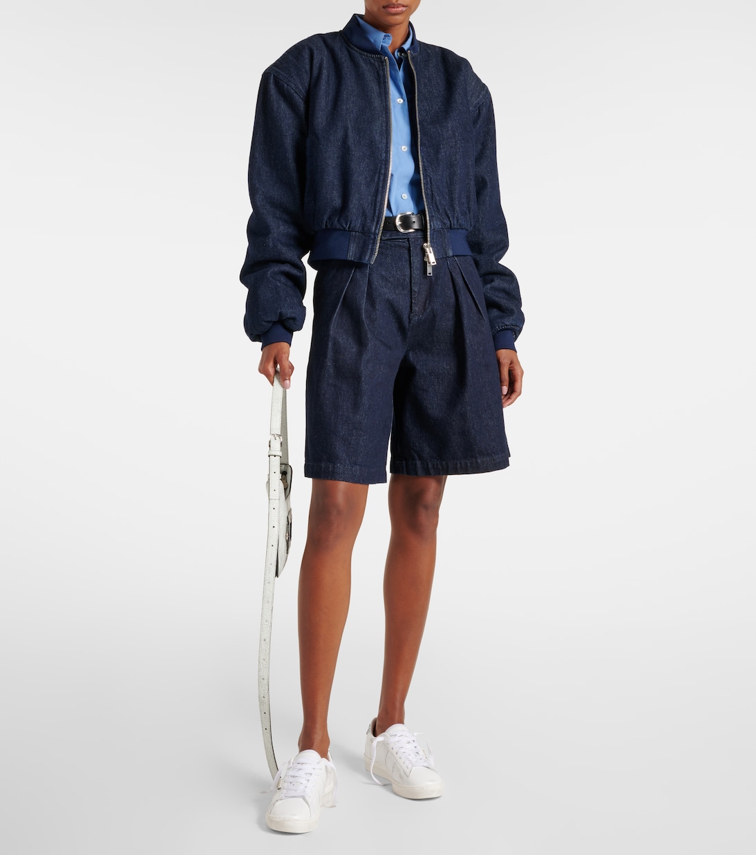 Кроссовки Matchstar из блестящей кожи с глиттером Golden Goose, Optic White/Silver — фото 2