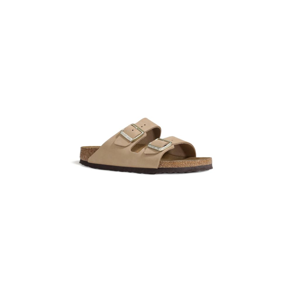 Сандалии из бежевой нубуковой кожи Birkenstock, бежевый — фото 2