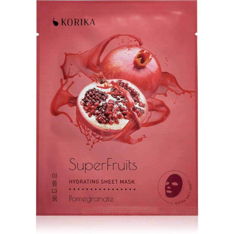 

KORIKA SuperFruits Pomegranate - Увлажняющая тканевая маска с гранатом 25 г