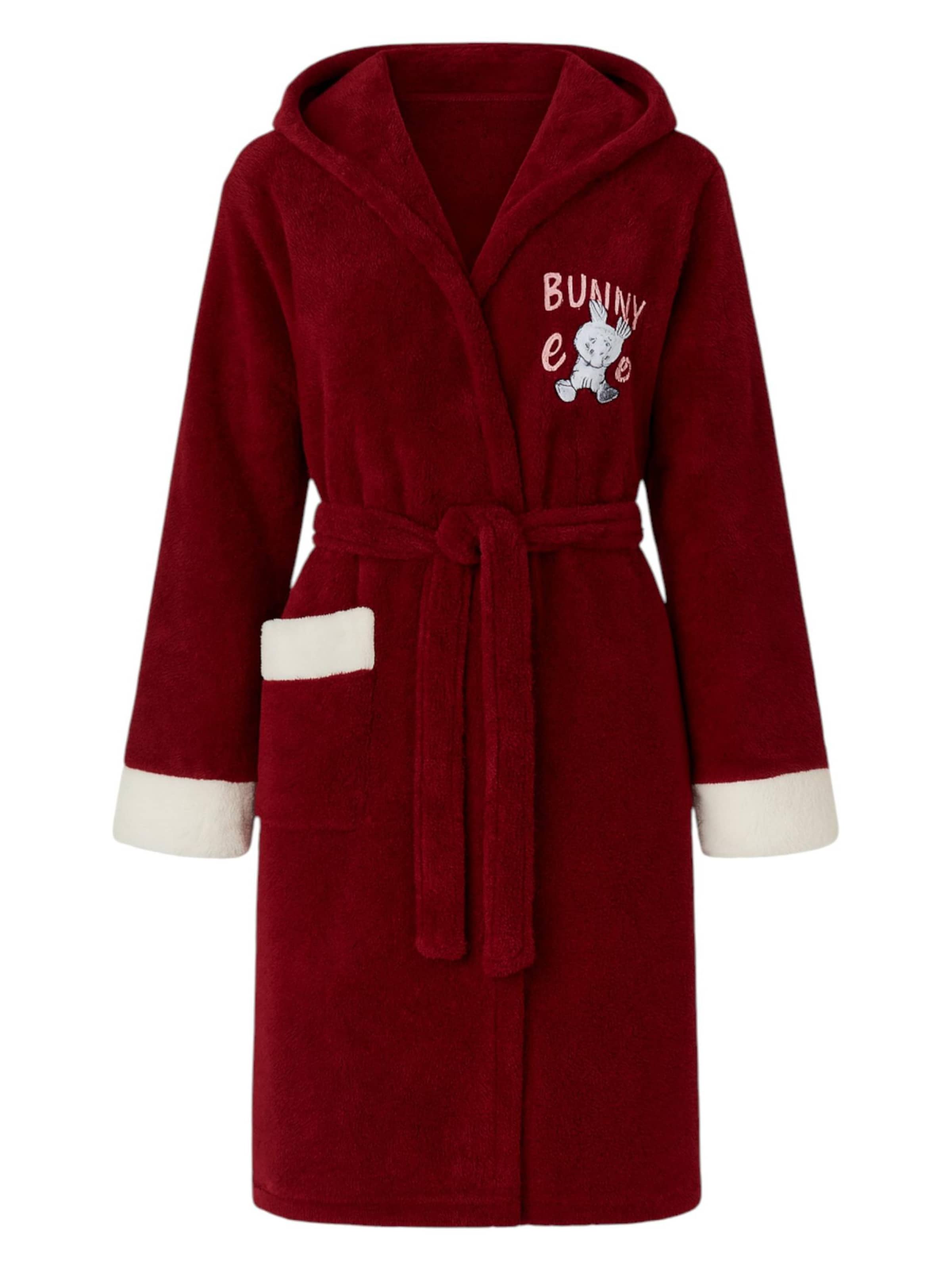 

Fashionshowcase Короткий халат 'CosyDream' в цвете бордо