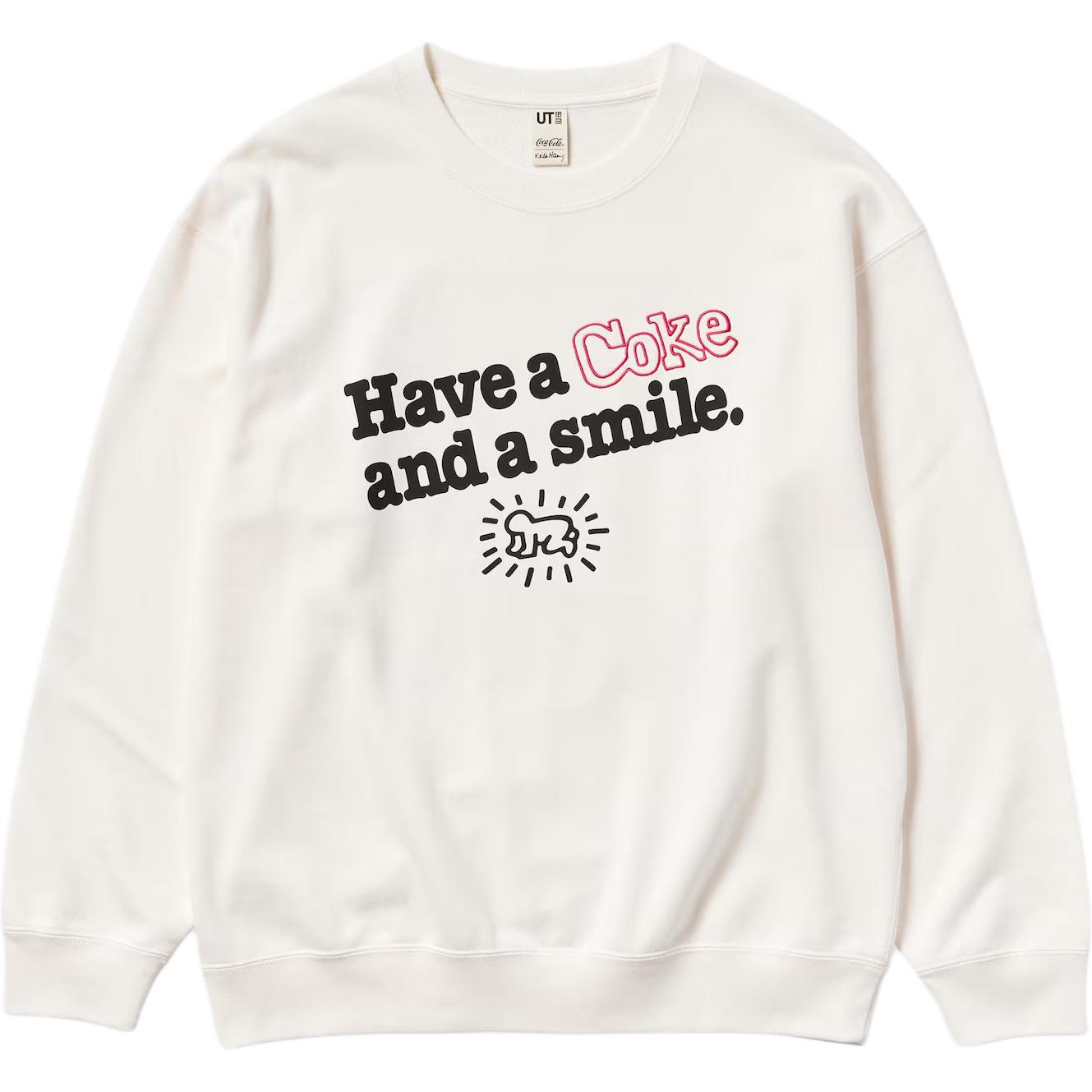 

Футболка унисекс белая Coca Cola x Keith Haring x Keith Haring x Coca Cola Collaboration Uniqlo