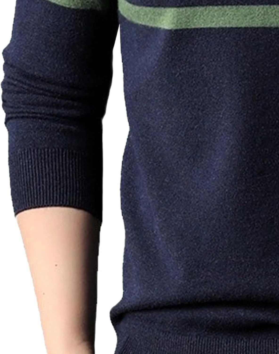 Мужской свитер с круглым вырезом Fake Two-Piece Slim Fit — фото 2
