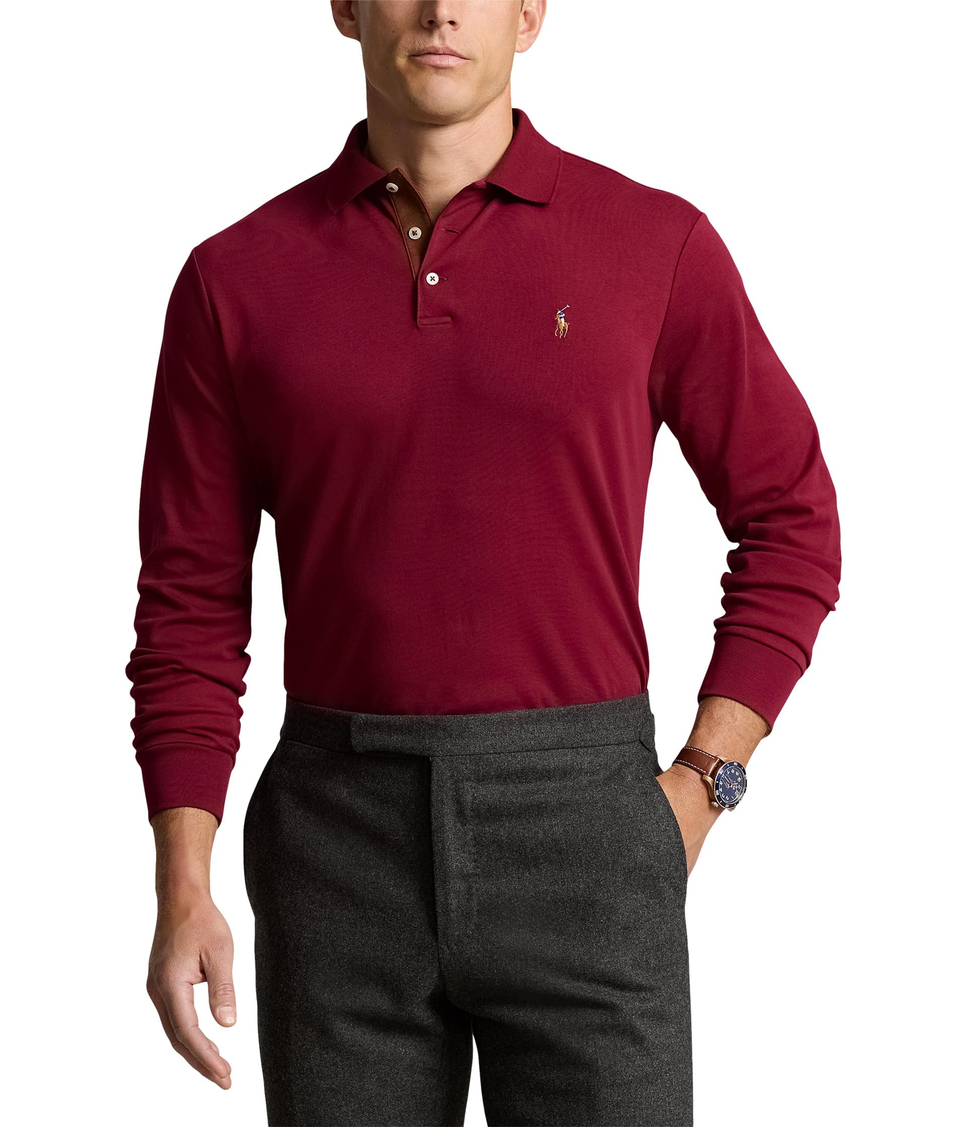 

Поло Polo Ralph Lauren Long, цвет Red Carpet