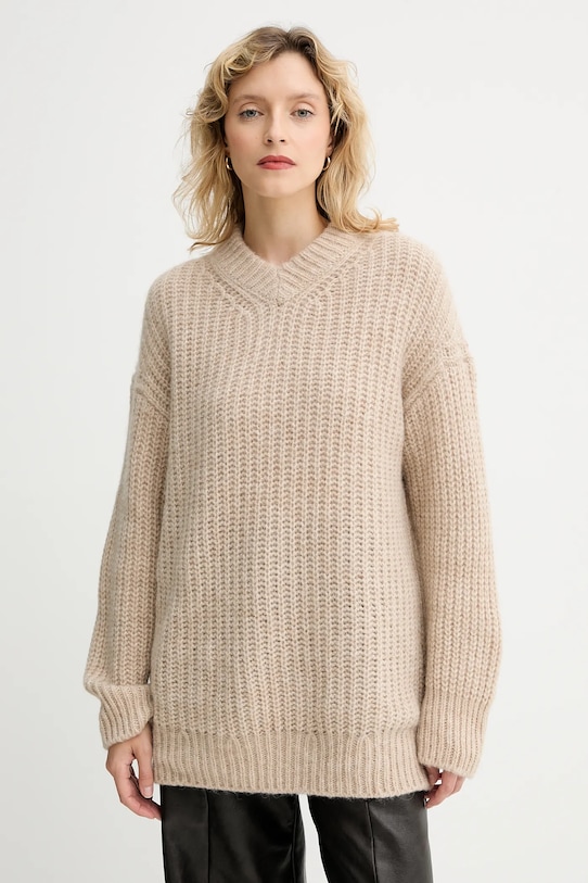 

Свитер из смесовой шерсти Filippa K, коричневый