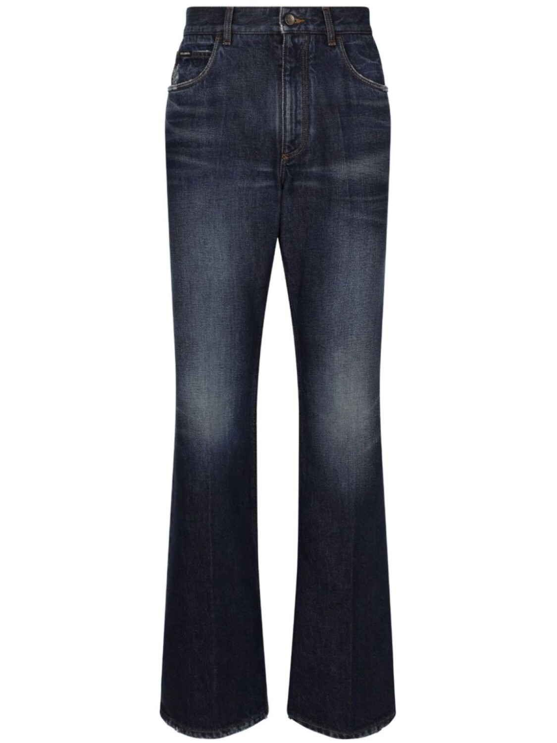 

Dolce & Gabbana длинные джинсы bootcut с логотипом, синий