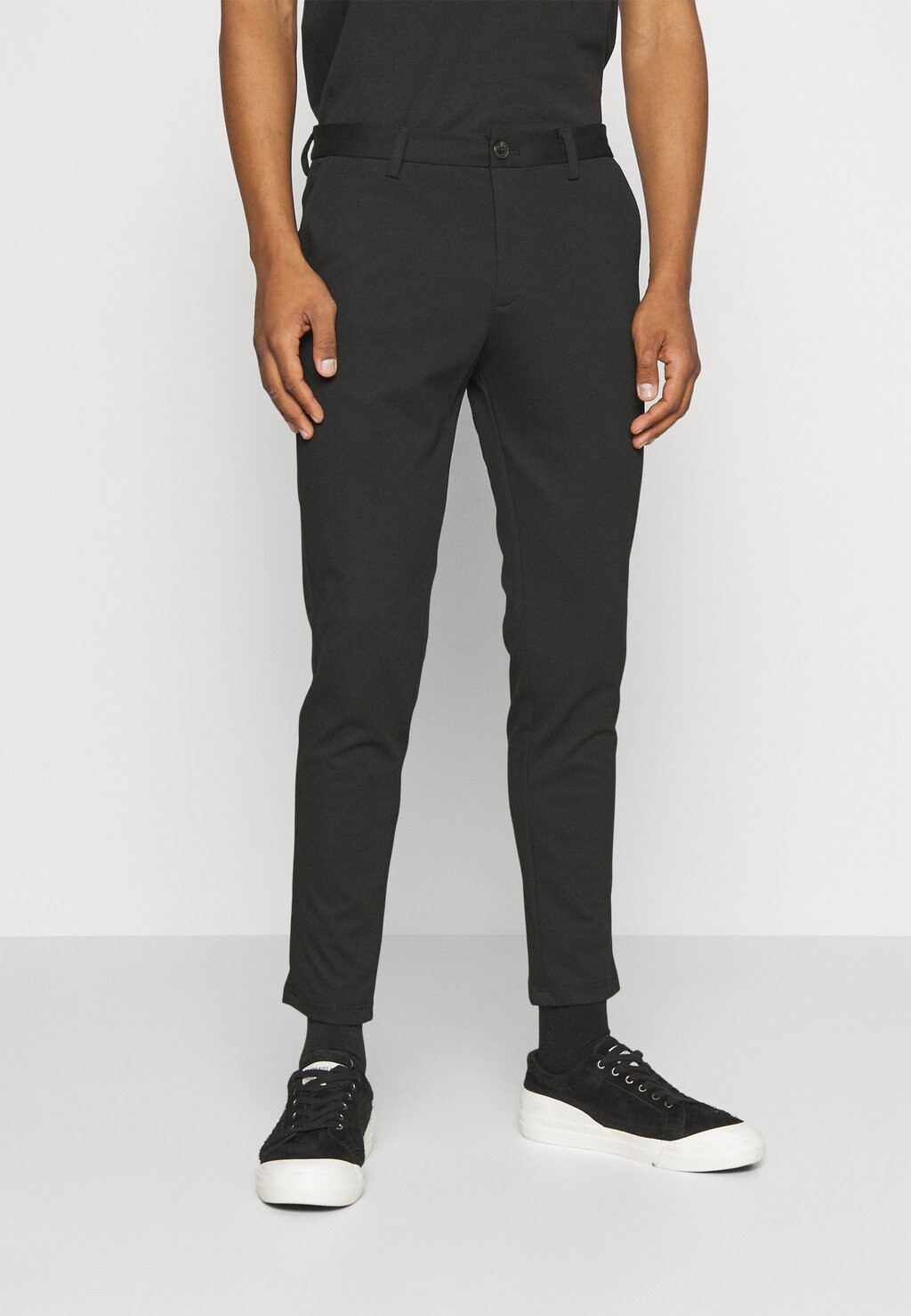

Чиносы JPSTMARCO JJCOOPER Jack & Jones, черный/однотонный