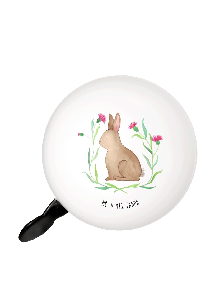 

Mr. & Mrs. Panda Велосипедный звонок, кролик, сидящий безмолвно, в белом цвете