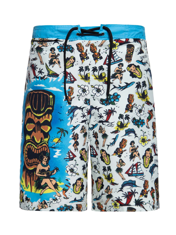 

Плавки King Kerosin Hawaii в кремово-белом цвете King Kerosin