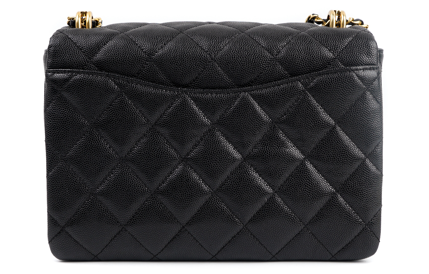 CHANEL 22К осенне-зимняя женская сумка из личи кожи с клапаном через плечо кроссбоди черная — фото 3