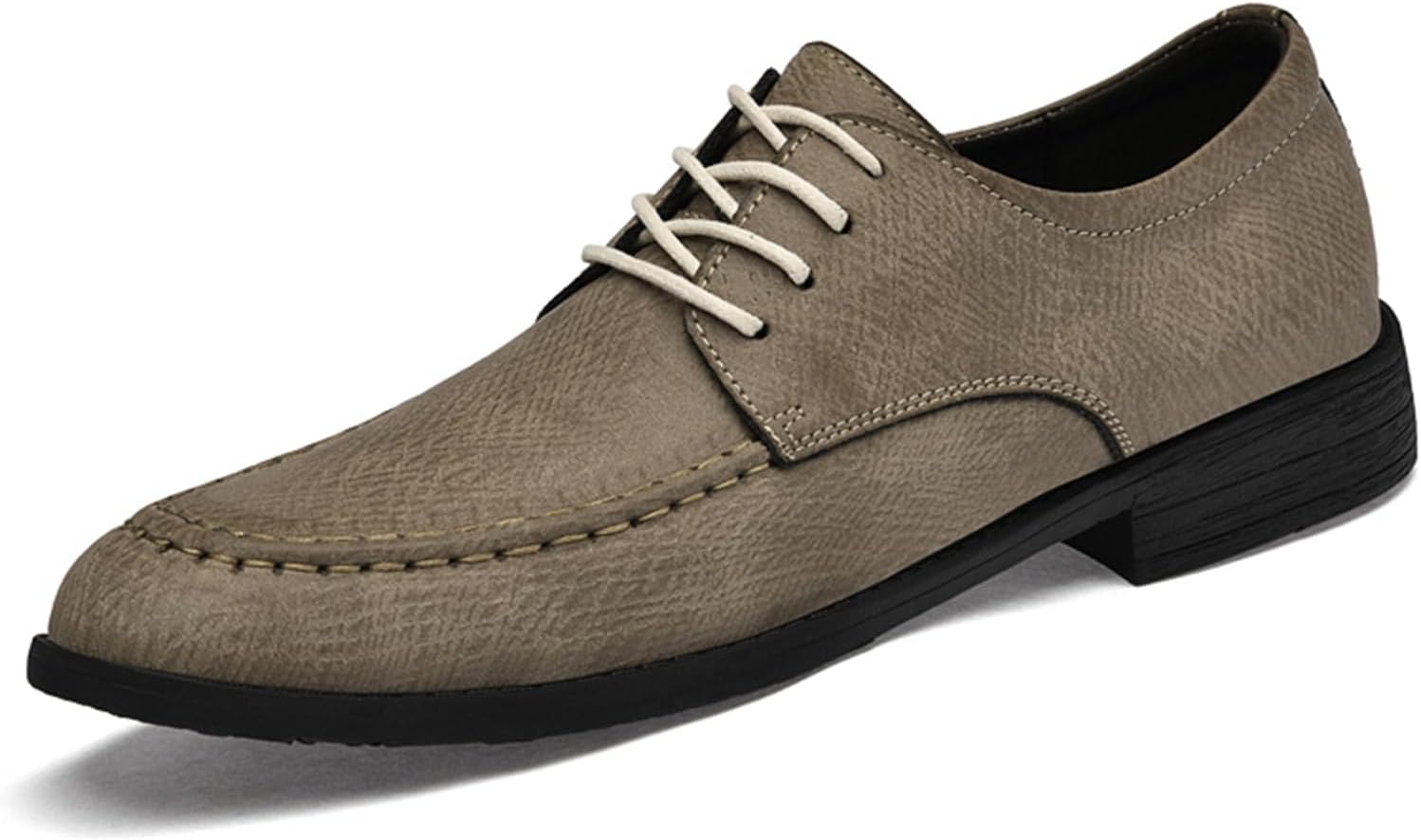 

Мужские оксфорды из натуральной кожи на шнуровке с ортопедической поддержкой свода, низким массивным каблуком, легкие, мягкий круглый носок, для офиса, свадьбы, официальных и деловых мероприятий Tixewsjh, хаки