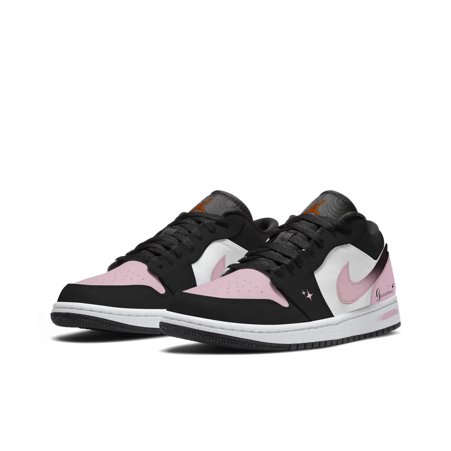 Винтажные баскетбольные кроссовки Air Jordan 1 Pink Ink — фото 4