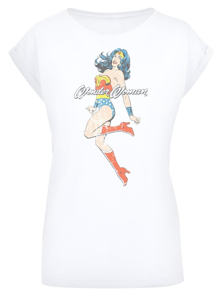 

Футболка F4NT4STIC DC Comics Wonder Womand Classic Jump, белый