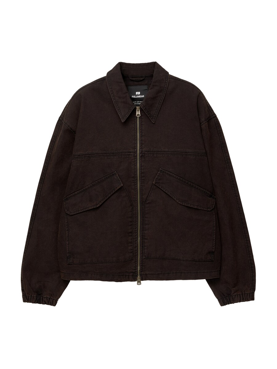 

Куртка межсезонная Pull&Bear, черный