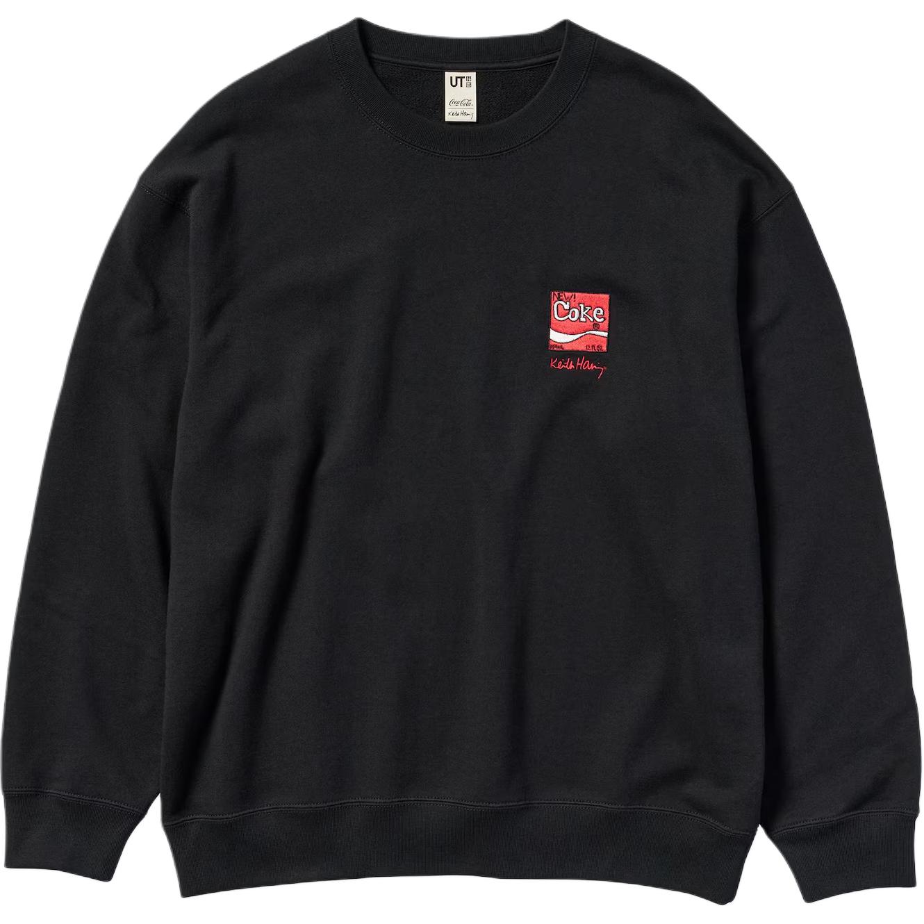 

Футболка унисекс черная Keith Haring X Coca Cola коллаборация Uniqlo