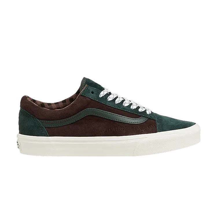 

Кроссовки Vans Old Skool 'Pig Suede - Plaid Scarab', зеленый