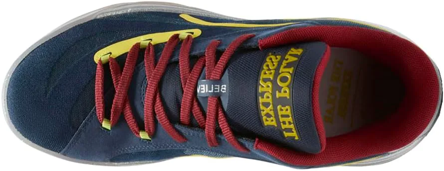 Мужские баскетбольные кроссовки PUMA All Pro Nitro - белые, темно-синий/красный/золотой/желтый/серебристый — фото 4