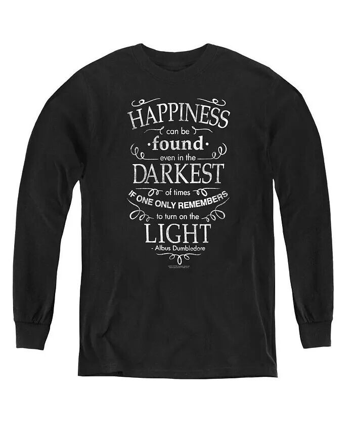 

Свитшот с длинным рукавом для мальчиков Youth Happiness Harry Potter, черный