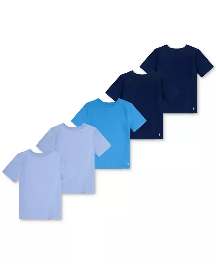 

Футболки с круглым вырезом для мальчиков, 5 шт Polo Ralph Lauren, синий