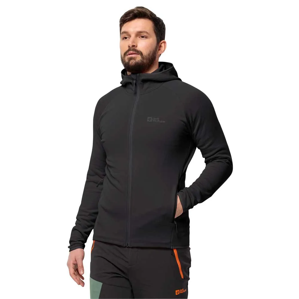 

Флис Jack Wolfskin Baiselberg full zip, черный