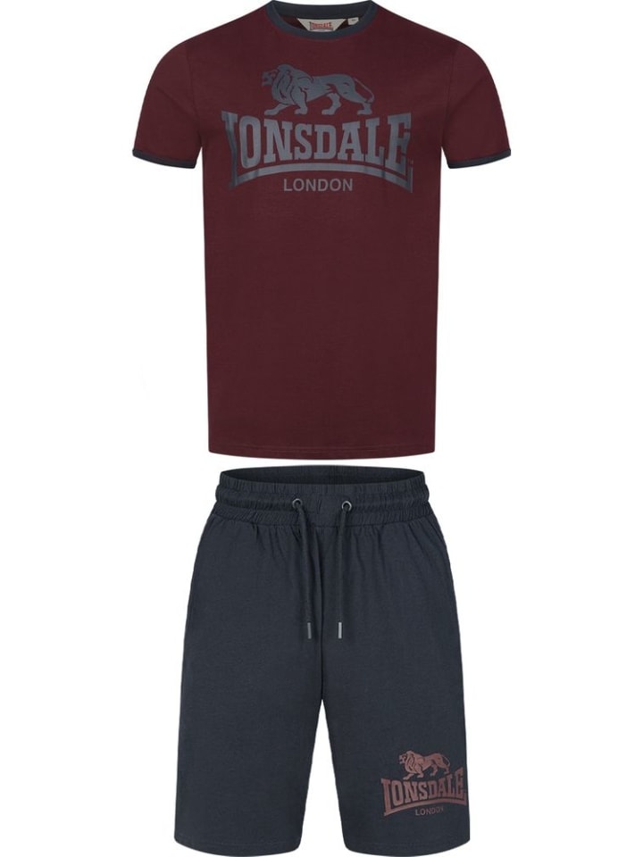 

Lonsdale Спортивный костюм "Maist: футболка и шорты, стандартный крой" красного цвета, Красный, Lonsdale Спортивный костюм "Maist: футболка и шорты, стандартный крой" красного цвета