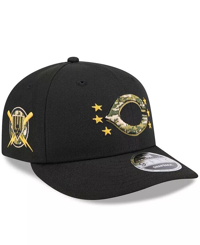 

Мужская черная бейсболка Cincinnati Reds 2024 Armed Forces Day Low Profile 9FIFTY Snapback New Era