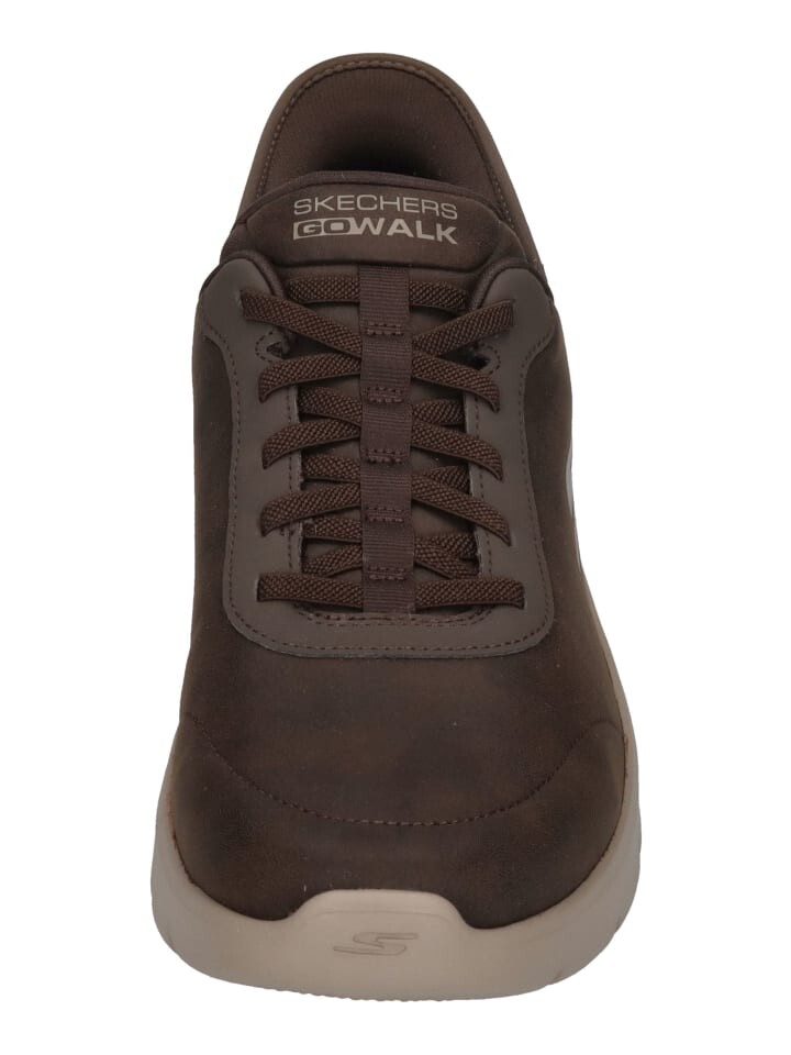 Низкие кроссовки Skechers Low GO WALK FLEX HANDS UP 216326, коричневый — фото 3