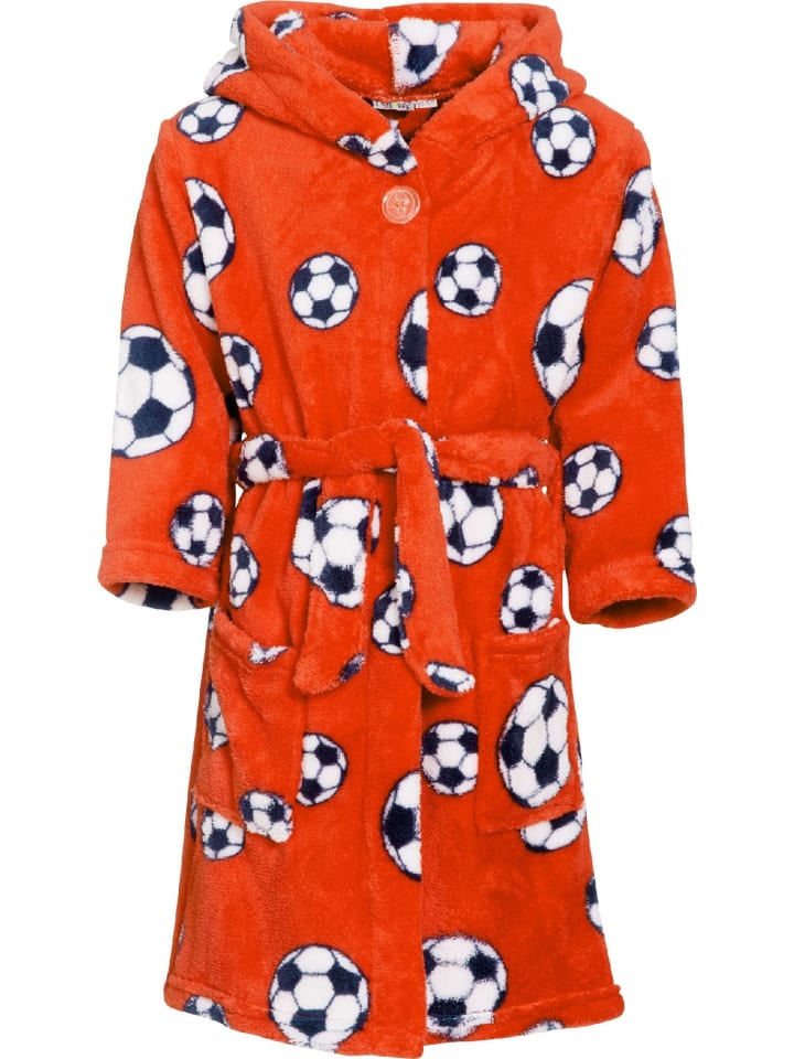 

Халат Fleece-Bademantel Fußball Playshoes, оранжевый
