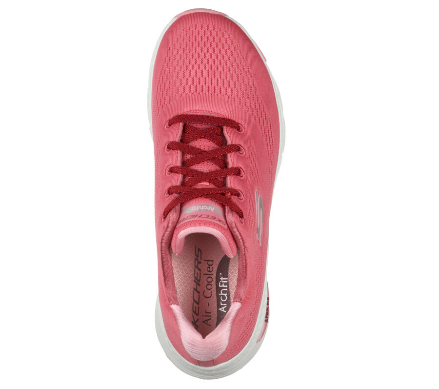 SKECHERS Женские кроссовки ARCH FIT BIG APPEAL розовые/бордовые — фото 2