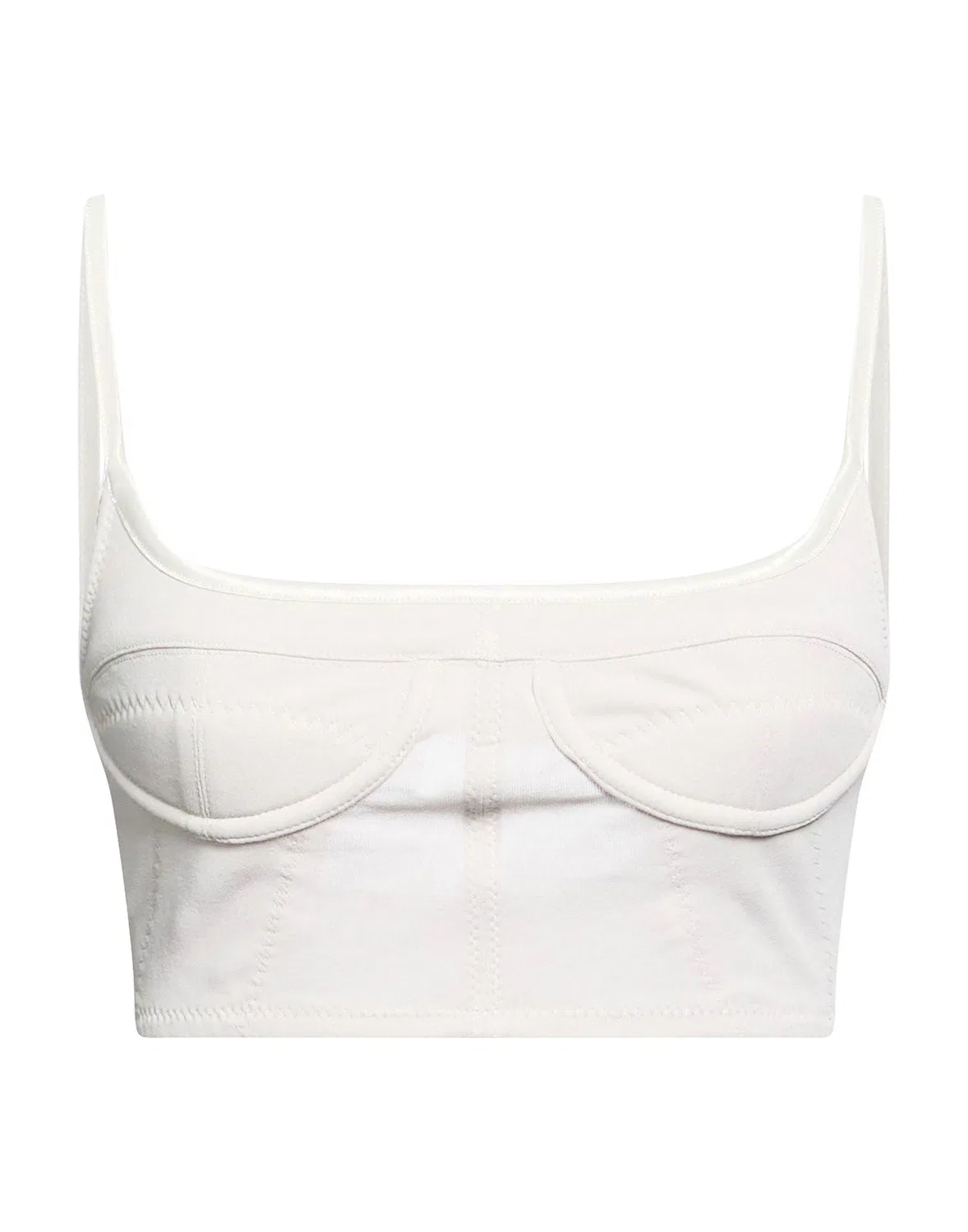 Топ jersey JACQUEMUS белый