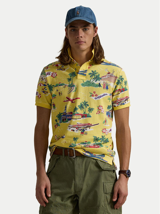 

Рубашка-Поло с завышенной талией 710963485001 Polo Ralph Lauren, желтый