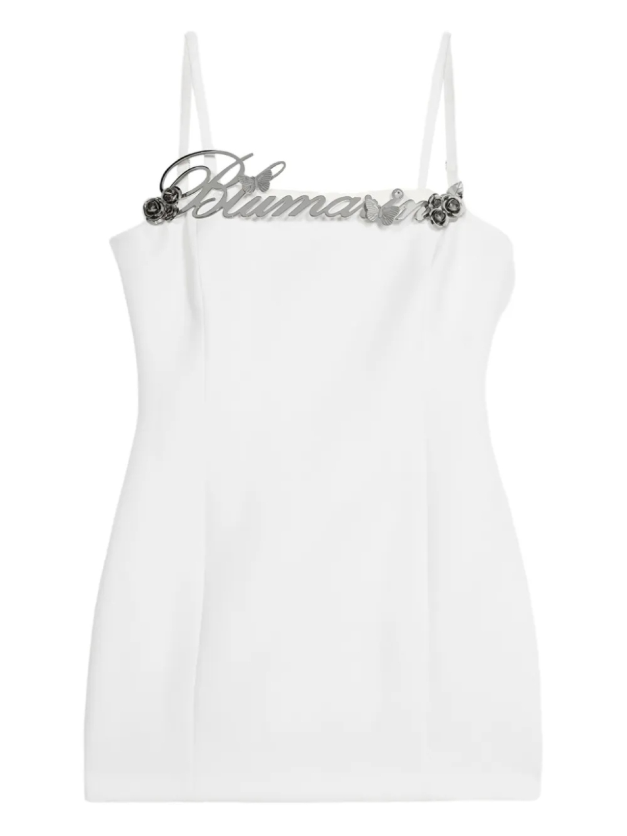 

Платье-комбинация с логотипом Blumarine, белый