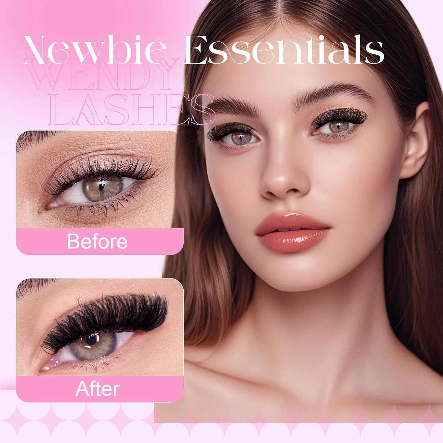 Многоразовые накладные ресницы D-завиток 10-18 мм Wendy Lashes — фото 2
