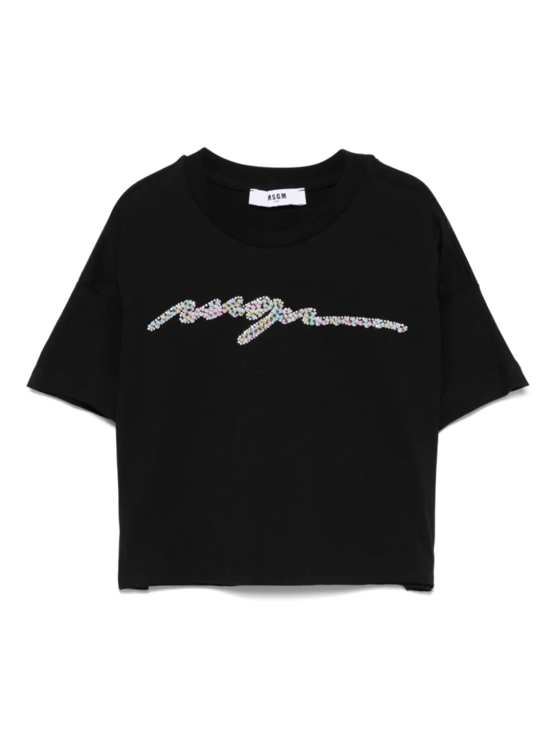 

MSGM Kids футболка с логотипом, черный