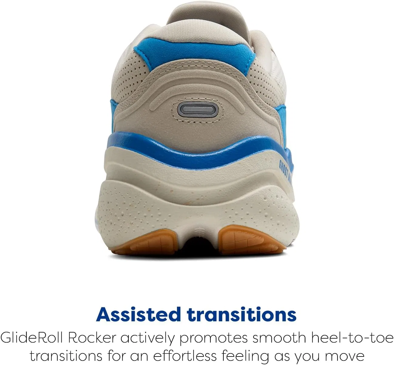 Мужские кроссовки Brooks Ghost Max 2, Silver Lining Blue Surf The Web — фото 3