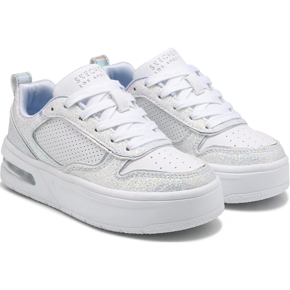

Детские кроссовки высокие Skechers для маленьких/больших детей, white/silver