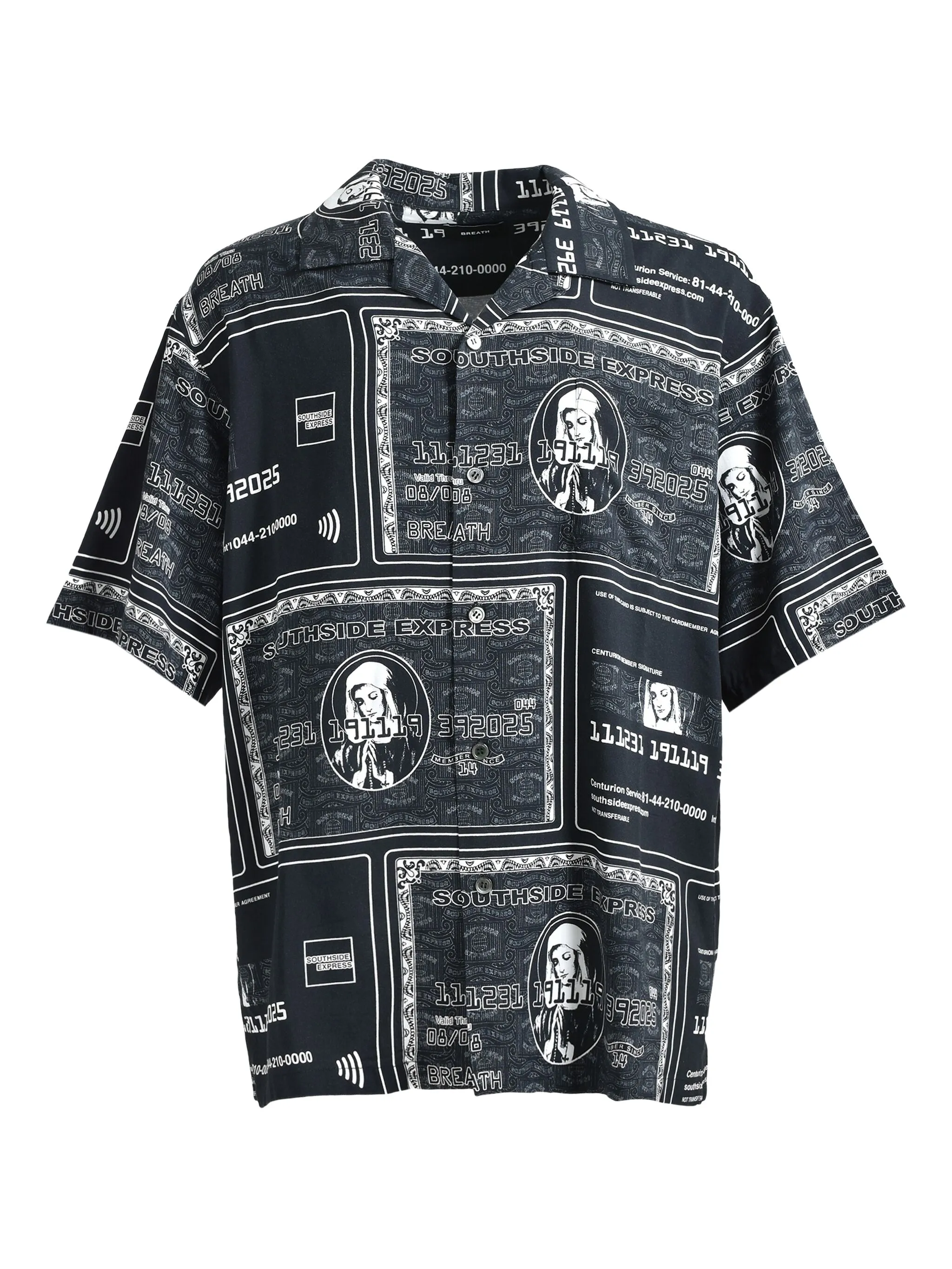 

Рубашка с принтом Breath, черный