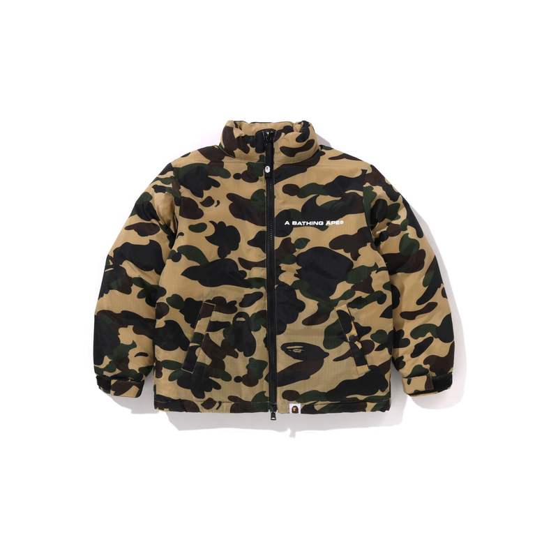Пуховик fw24 для детей A BATHING APE, зеленый — фото 3