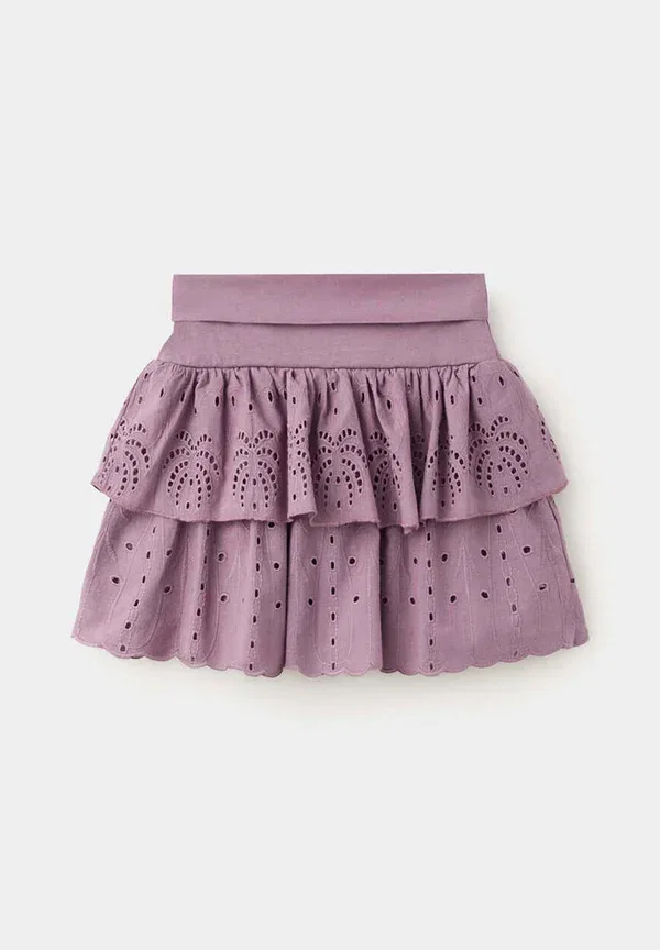 Юбка мини детская Mango Kids, фиолетовый — фото 2