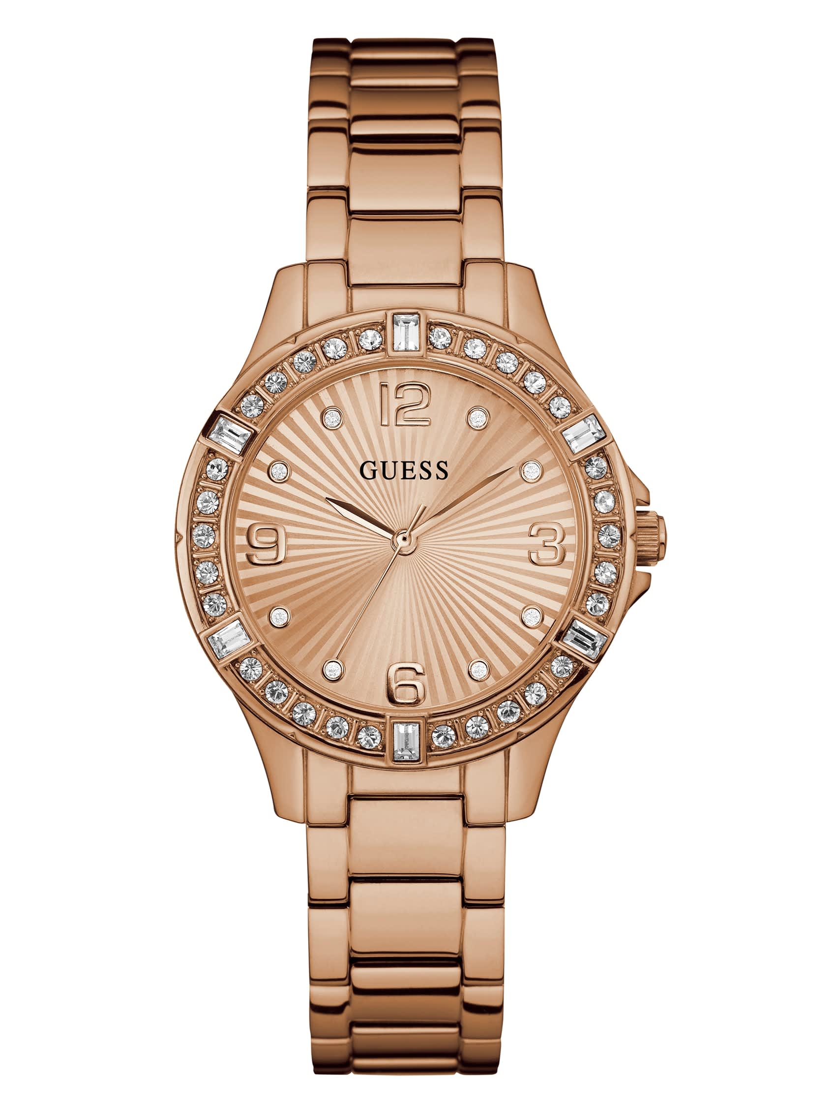 

Часы из розового золота Guess Factory
