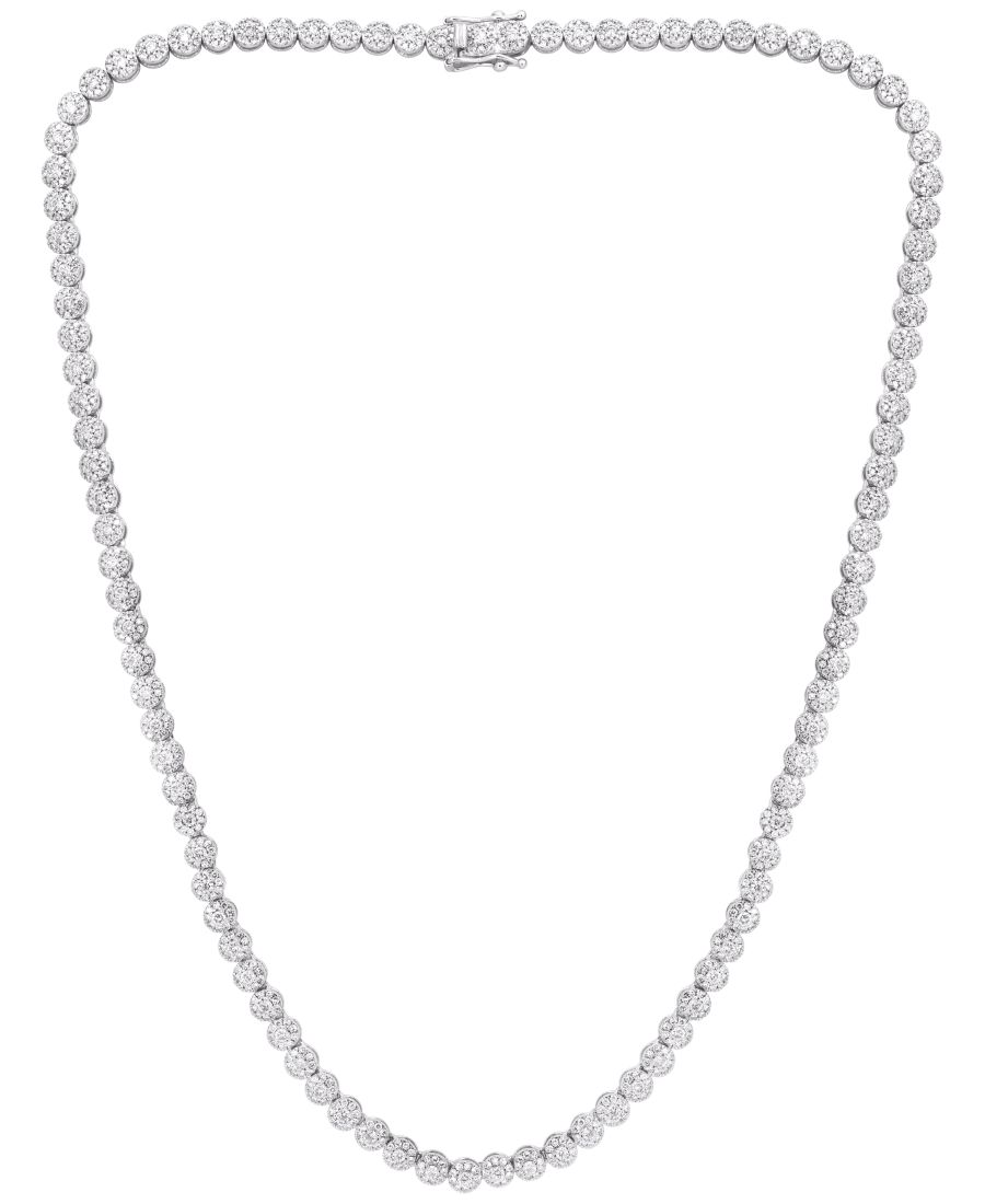 

Колье с бриллиантами (5 карат) в оправе из белого золота 14 карат Macy's, White Gold
