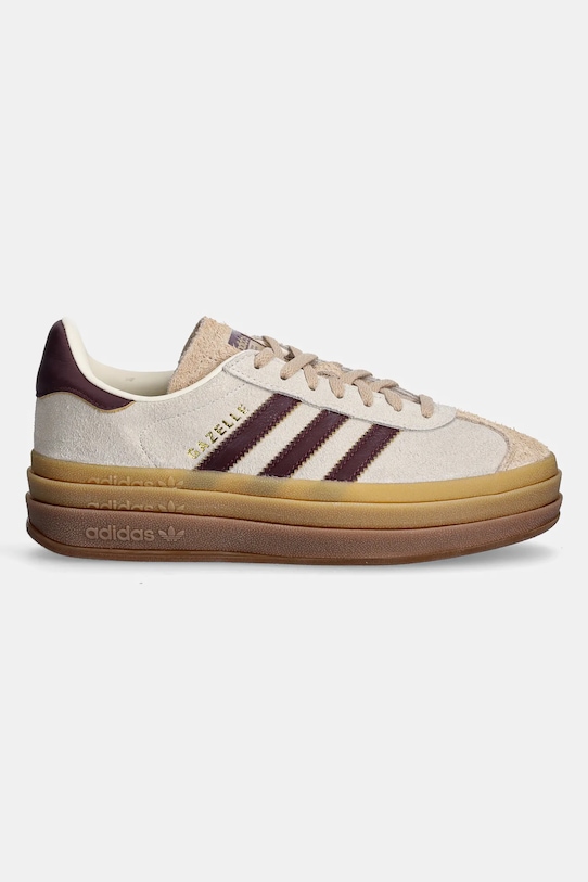 Кожаные кроссовки Gazelle Bold Adidas Originals, бежевый — фото 2