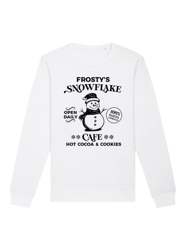 

Толстовка F4NT4STIC Sweatshirt Weihnachten Frostys Snowflake Cafe Retro, белый