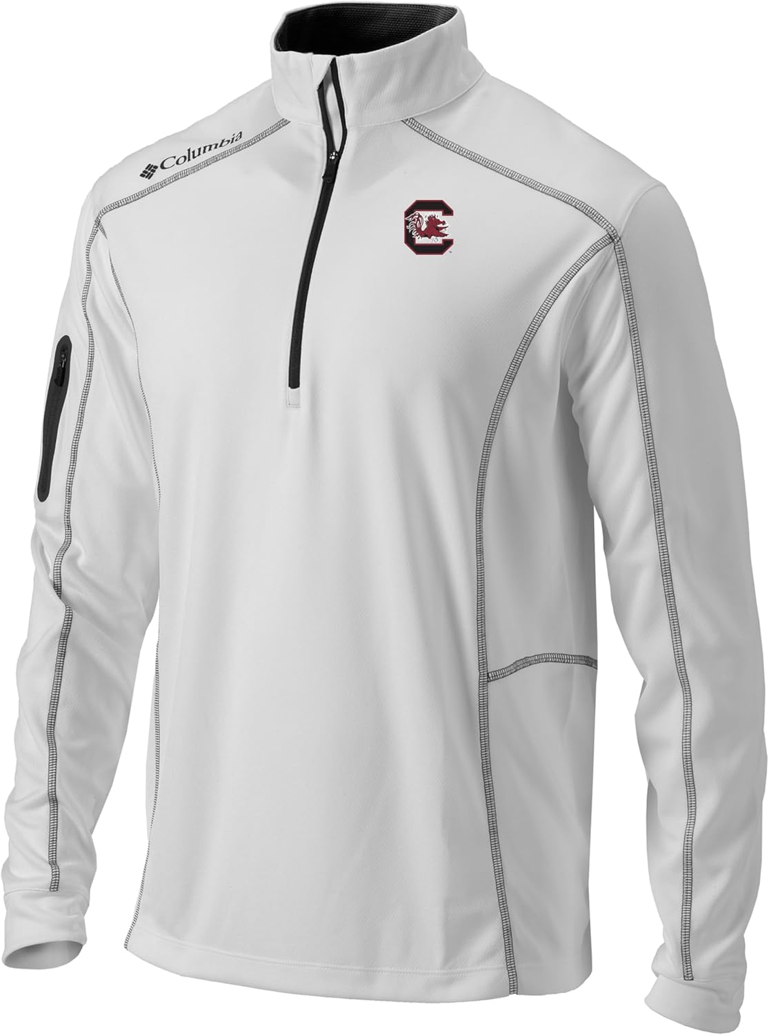 

Толстовка Columbia Univ of South Carolina Golf Men's Lightweight Casual Golf Shotgun Pullover, White