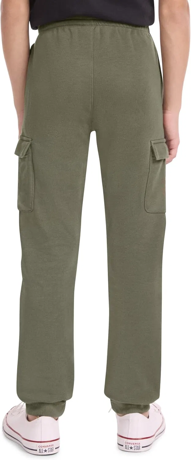 Детские спортивные брюки-карго Converse из мягкого трикотажа, Utility Green — фото 2