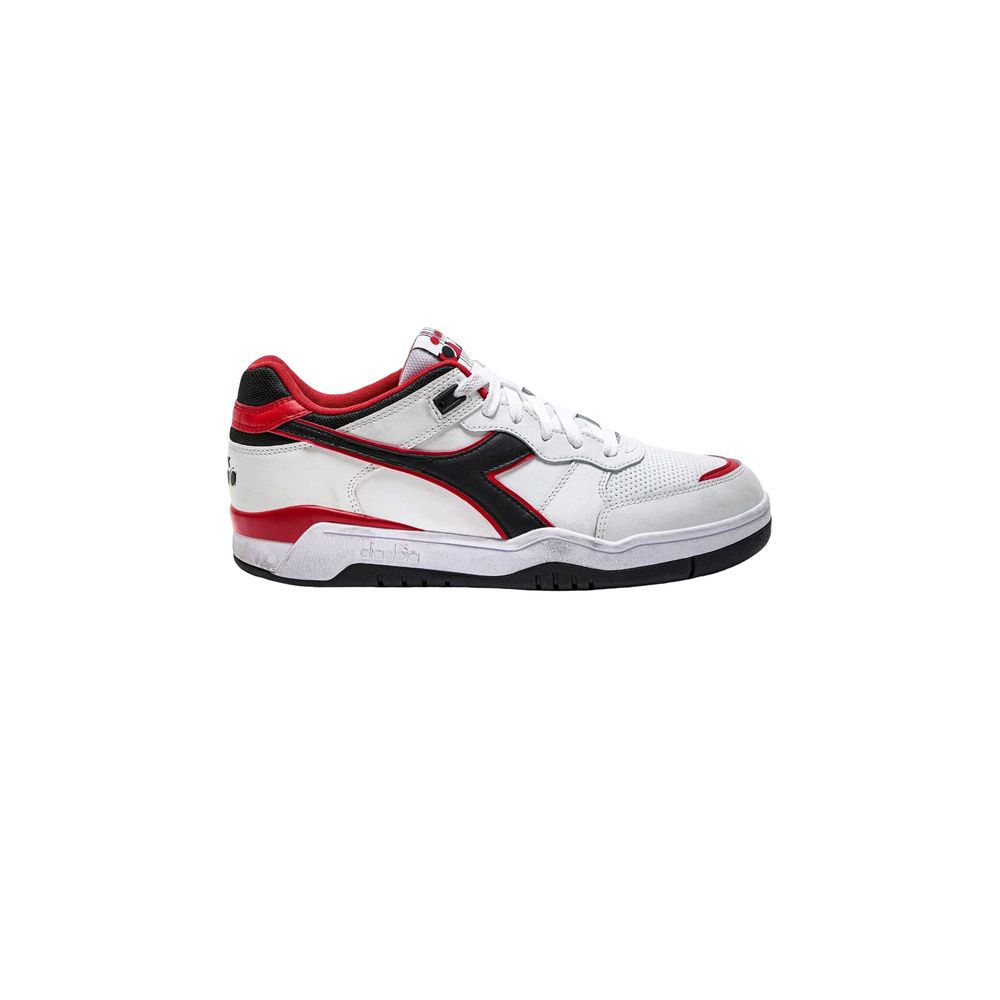 

Красные кожаные кроссовки Diadora