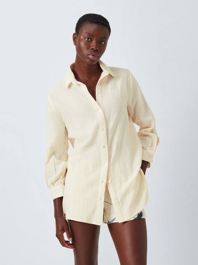 

Двусторонняя пляжная рубашка John Lewis, Ivory