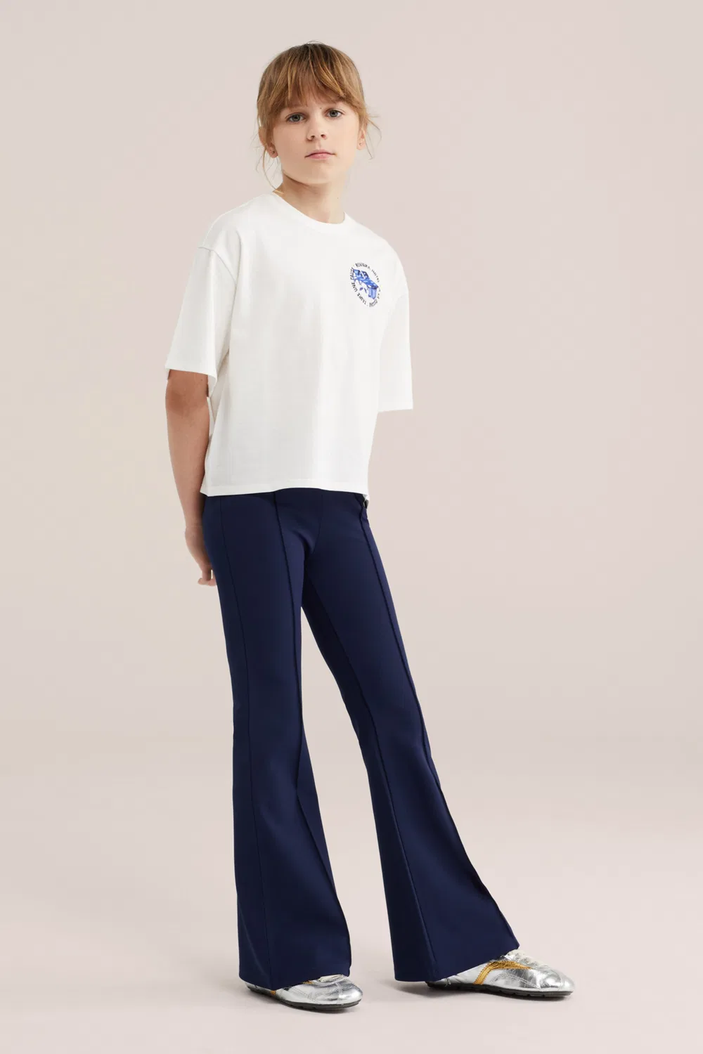 Леггинсы-клеш We Fashion, Navy — фото 4